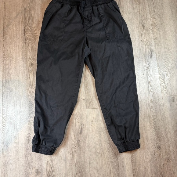 a new day Pants - A New Day Pants Womens Medium Black Twill Jogger Elastic Waist Cuffed Casual